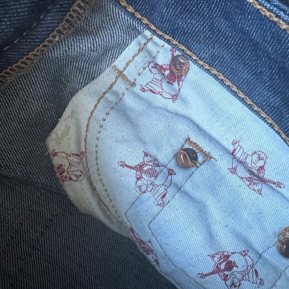 True Religion Gwen Skinny Blue Women's Zippered Ankle Jeans Size: 27 - Picture 5 of 10